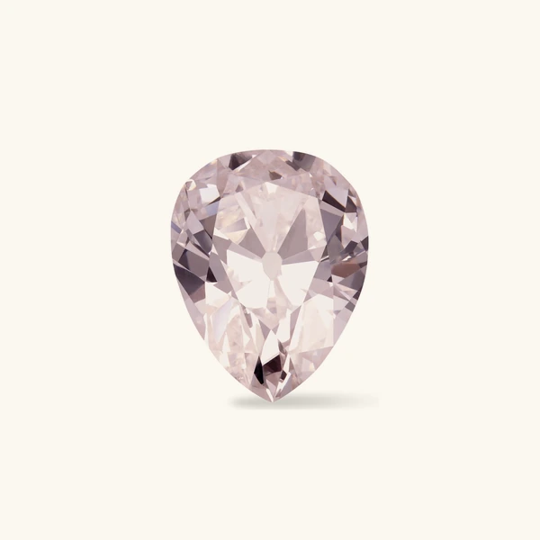 Diamant rose de taille poire
